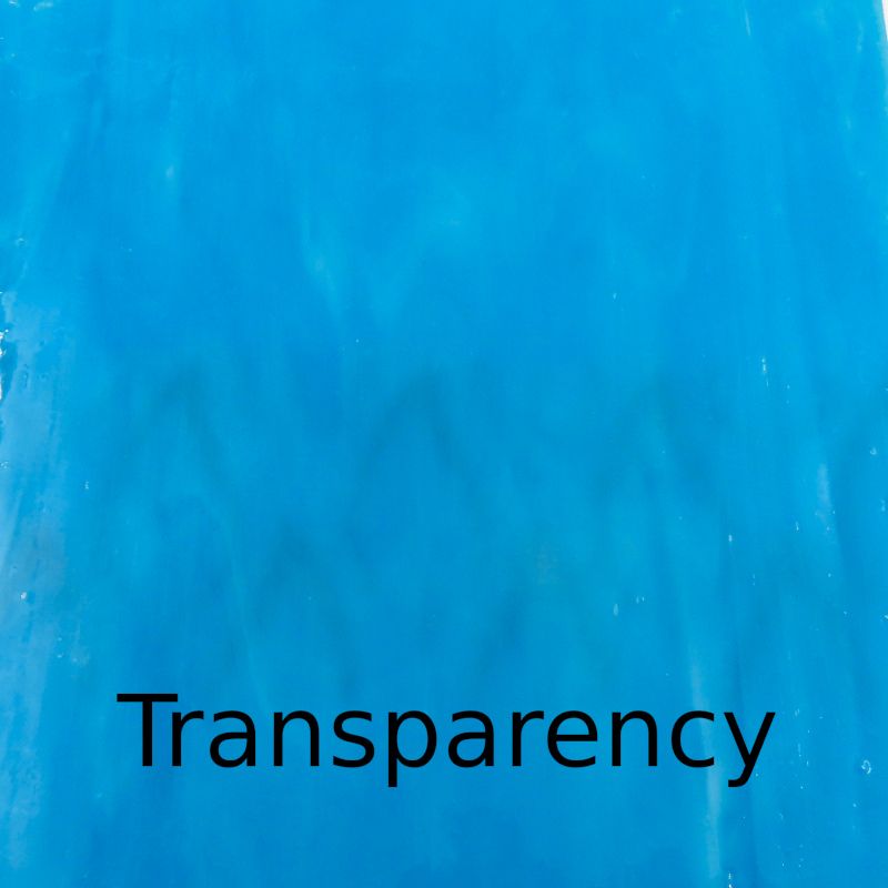 Glass Plate Pale Opal Turquoise