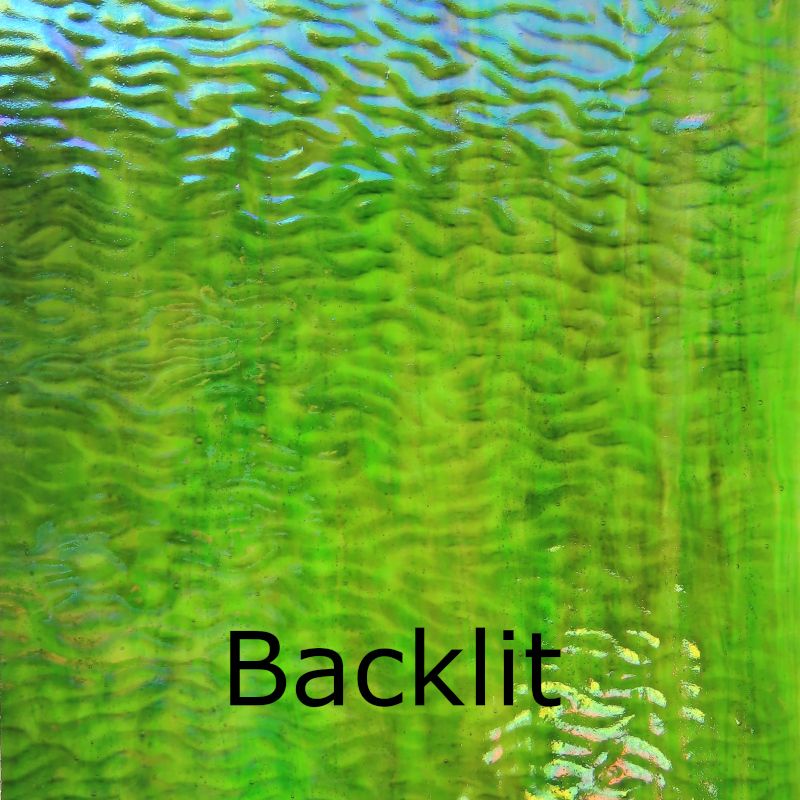 Glasplatte Tarnfarbe Wellig Irisierend