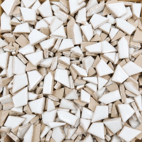 Mini-puzzles de céramique Blanc