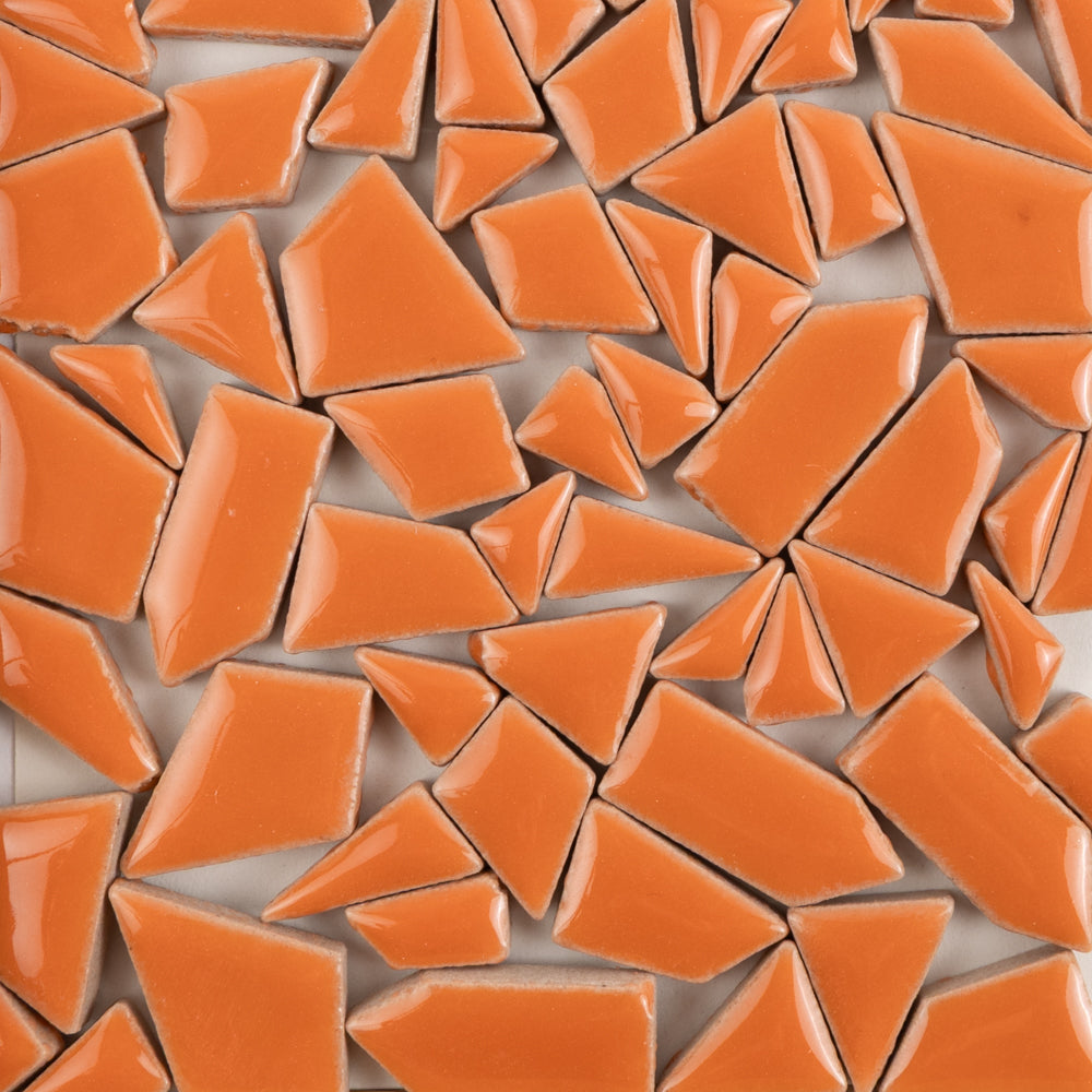 Mini Keramik-Puzzles orange