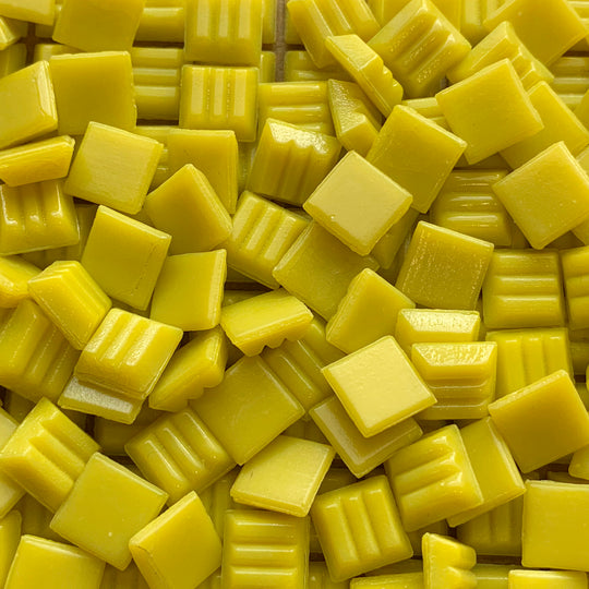 Glasmosaik 10 mm Citron (løs)