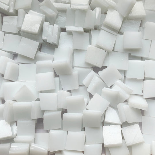 Glasmosaik Tiffany-Glas 10mm  Weiß