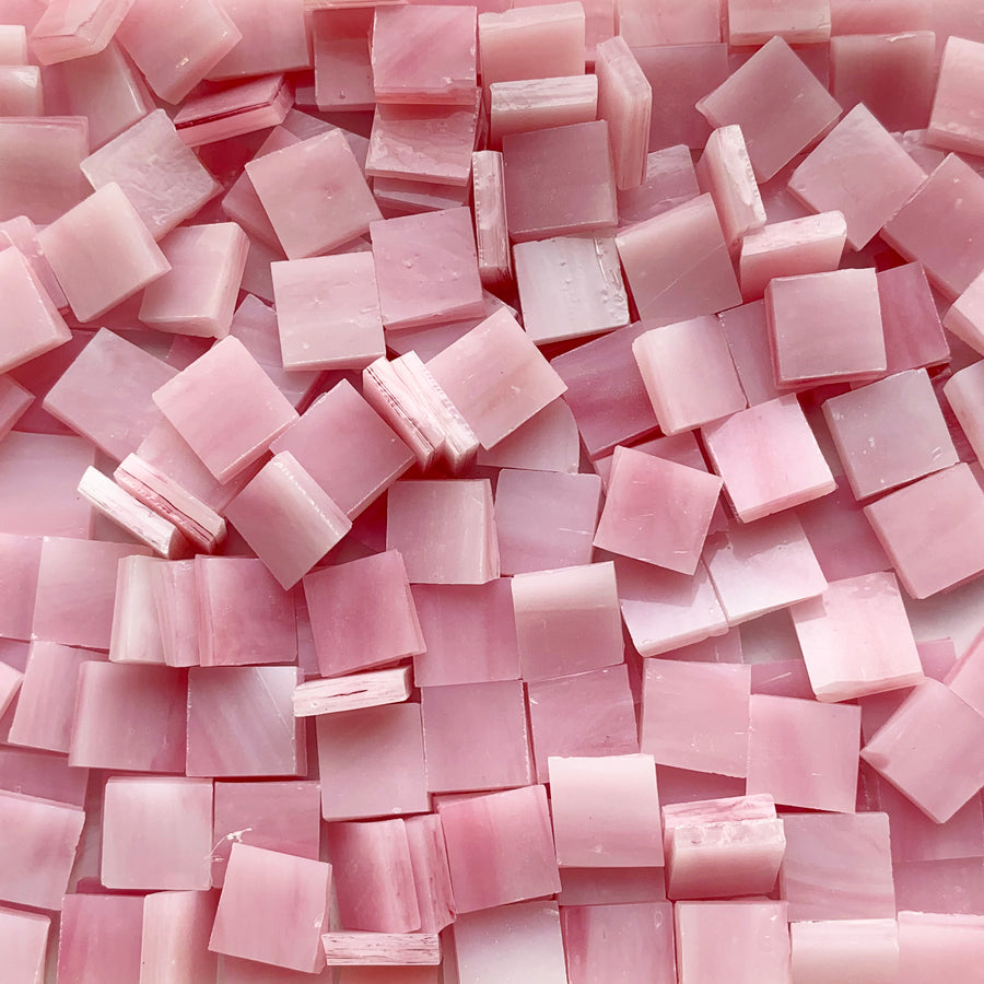 Glacier Tiffany Glass Mosaic 10mm Rose