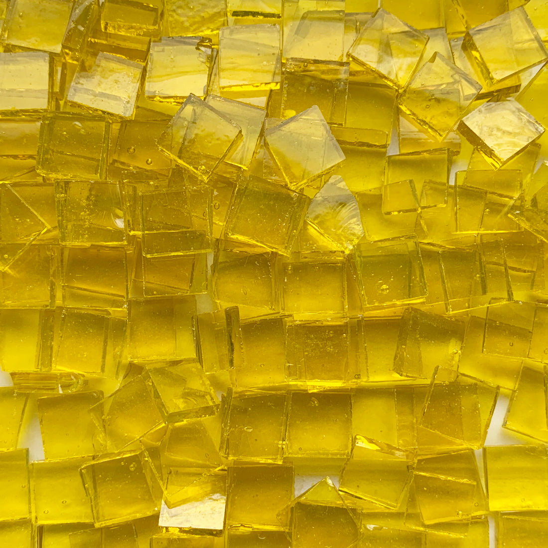 Glacier Tiffany Glass Mosaic 10mm Lemon