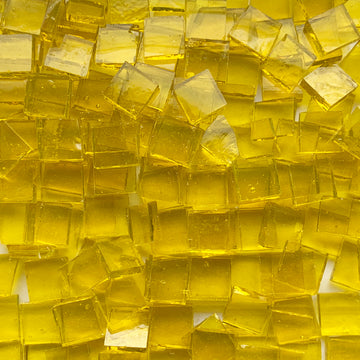 Glacier Tiffany Glass Mosaic 10mm Lemon