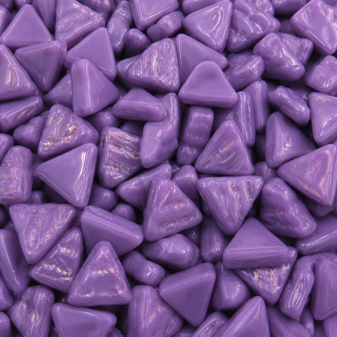 Mini Glass Mosaic Triangle Magenta