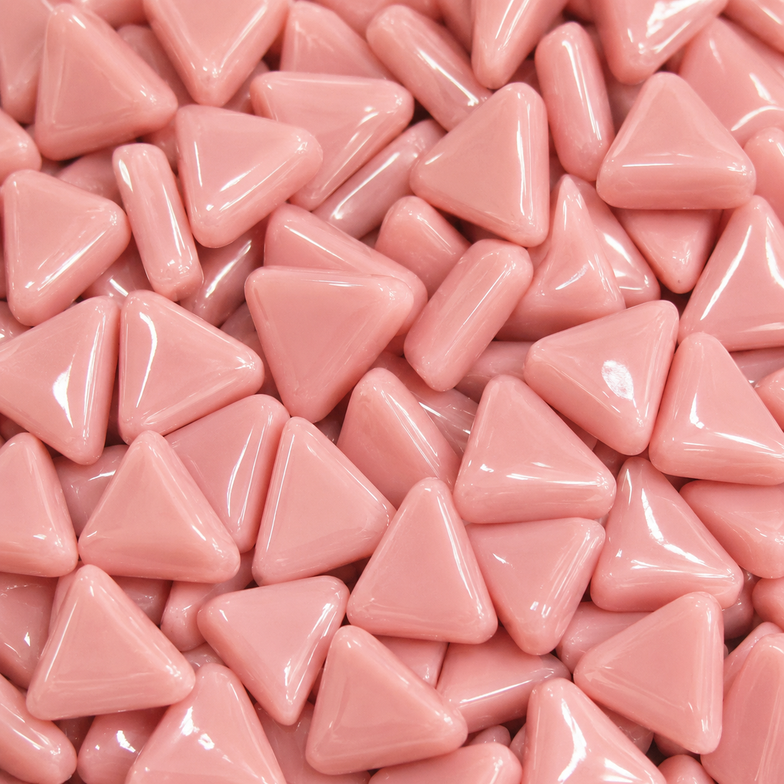 Mini Glass Mosaic Triangle Dark Pink