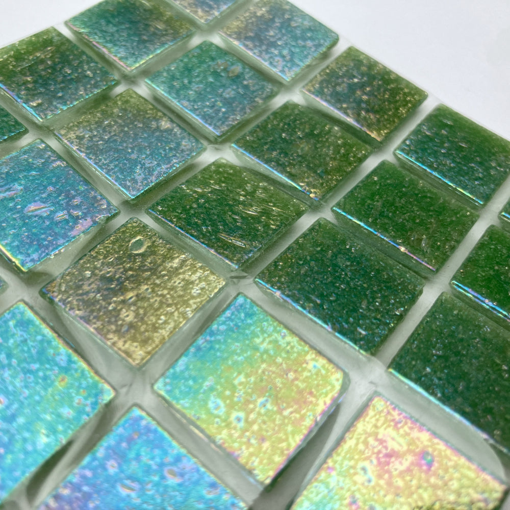 Iridescent Glass Mosaic 20mm  Lush