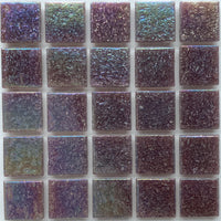 Iridescent Glass Mosaic 20mm  Mangosteen