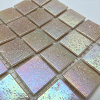 Iridescent Glass Mosaic 20mm  Conch