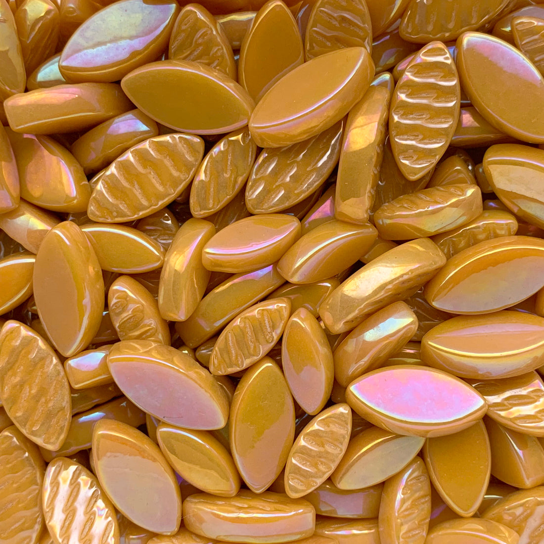 Petals  Iridised Amber