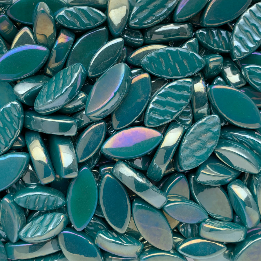 Petals Iridised Deep Teal