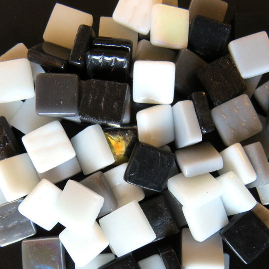 Ottoman 12mm Mélange Noir Blanc