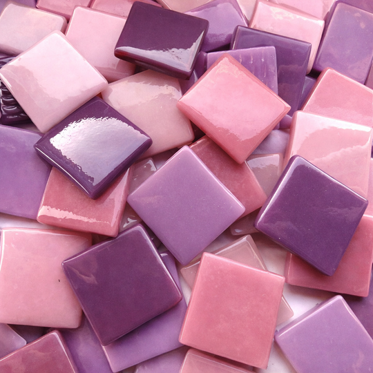 Pâte de Verre 25mm Purple Mix