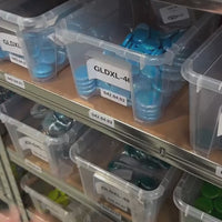 Glass Nuggets XL 30-36mm Opal Turquoise