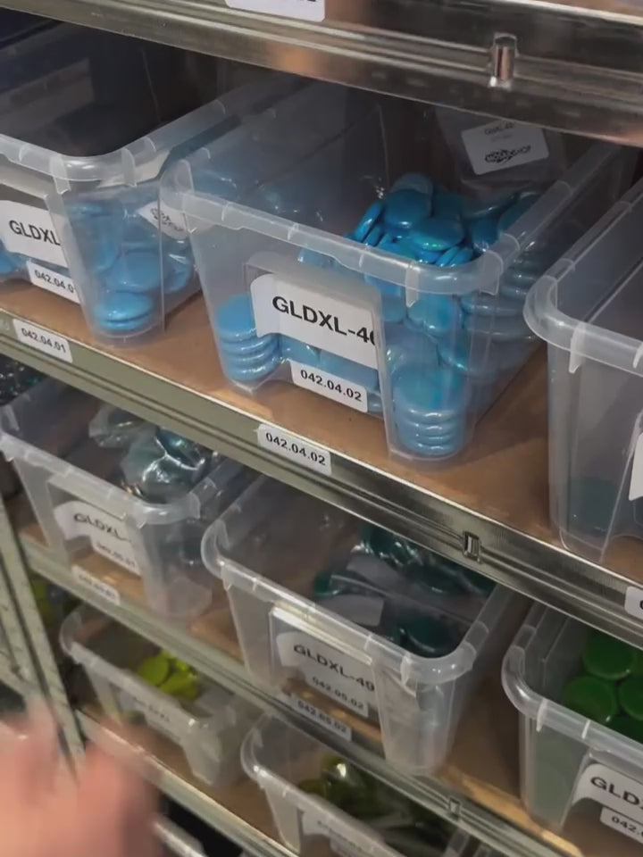 Glass Nuggets XL 30-36mm Opal Turquoise