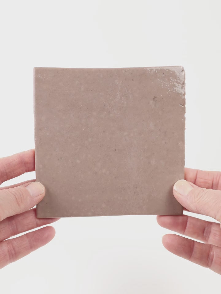 Video showing Morasutti Smalti mosaic tile – taupe – 11.5 x 11.5 cm, rotated to show full tile