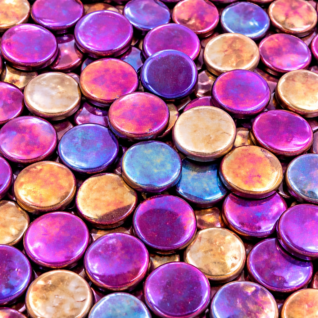 Rounds Pearlised 18mm Grape
