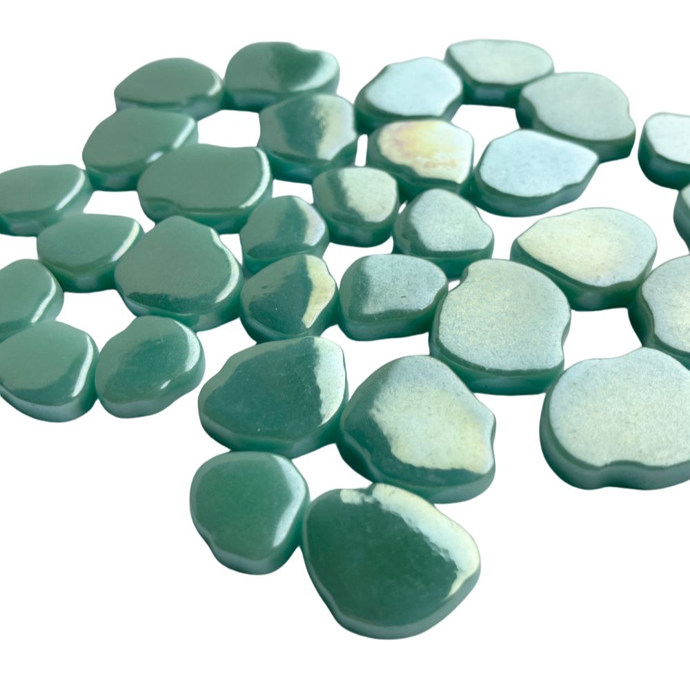 Sakura Blossom Pearls Pale Teal