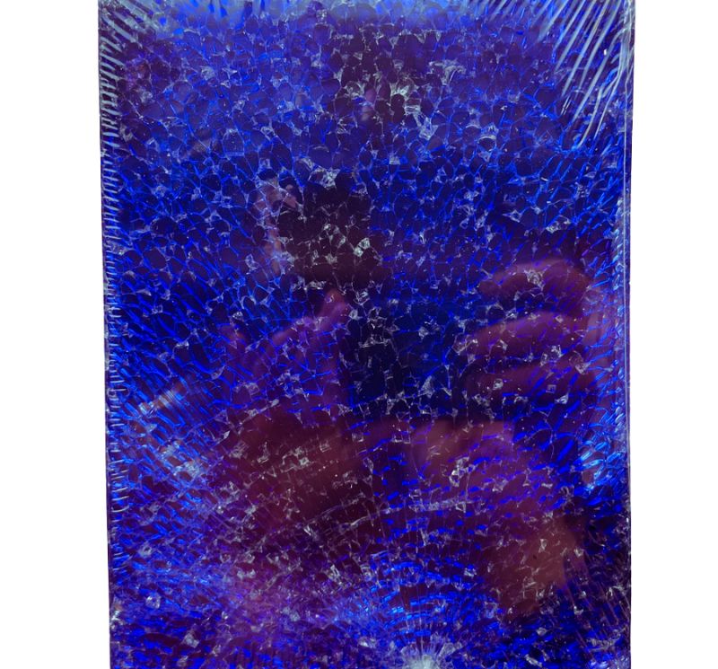 Safety Glas  Silvery Blue