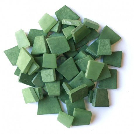 Verre Mosaique - glass mosaic -Glasmosaik-glasmozaïek-Beachglass Groen - mosaicshop