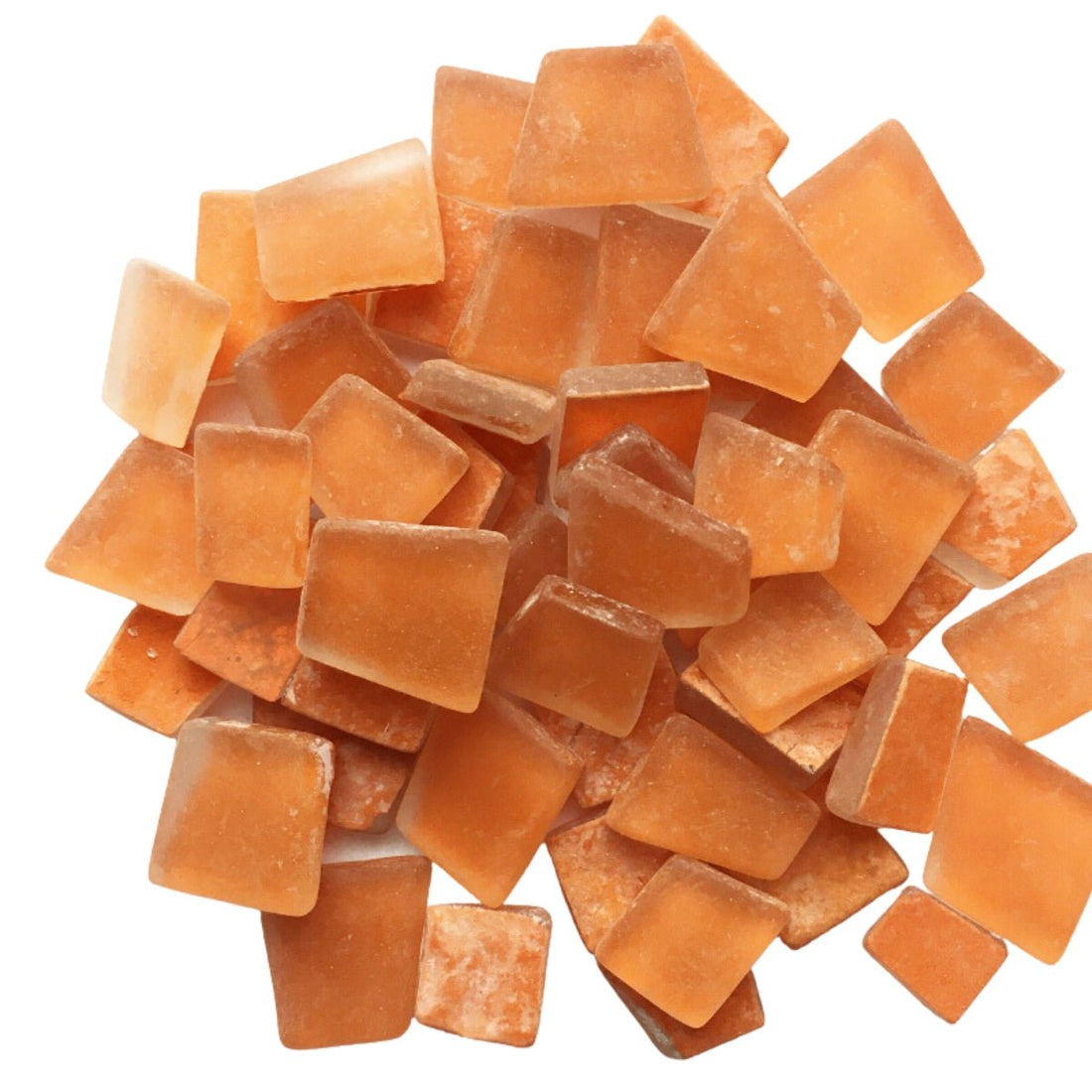 Verre Mosaique - glass mosaic -Glasmosaik-glasmozaïek-Beachglass Oranje - mosaicshop