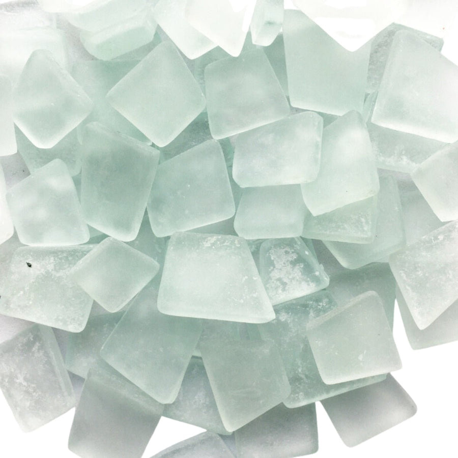 Verre Mosaique - glass mosaic -Glasmosaik-glasmozaïek-Beachglass Transparant - mosaicshop