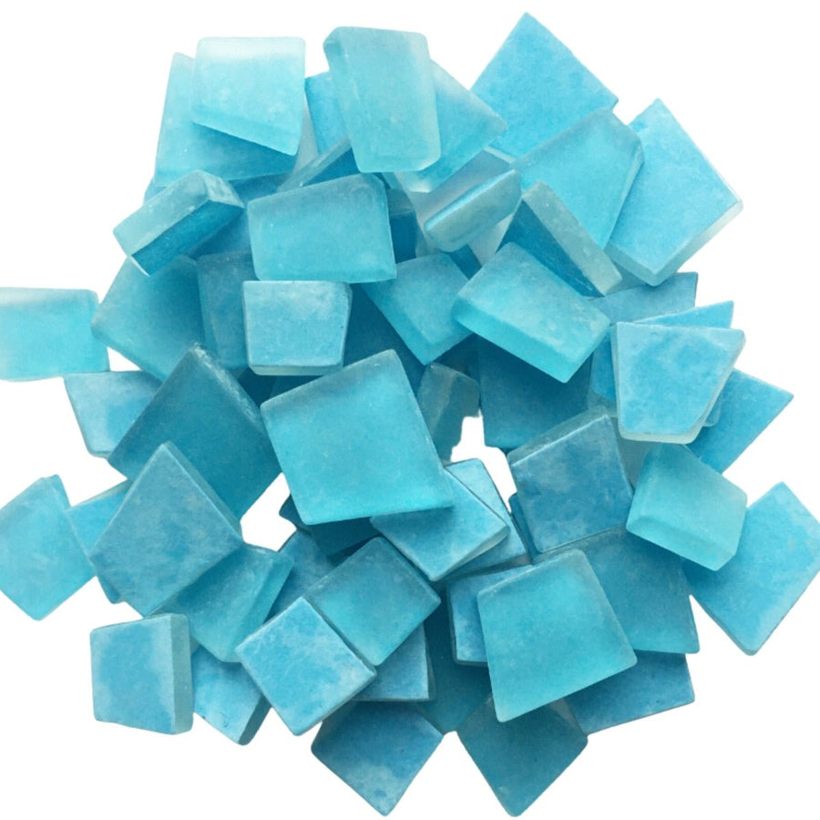 Verre Mosaique - glass mosaic -Glasmosaik-glasmozaïek-Beachglass Turkoois - mosaicshop