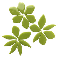 Verre Mosaique - glass mosaic -Glasmosaik-glasmozaïek-Bloemblaadjes Glas Nieuwgroen - mosaicshop