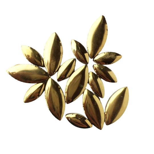 Ceramic Petals  Gold