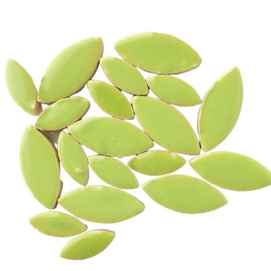 Ceramic Petals  Pale Green