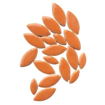 Verre Mosaique - glass mosaic -Glasmosaik-glasmozaïek-Bloemblaadjes Oranje - mosaicshop