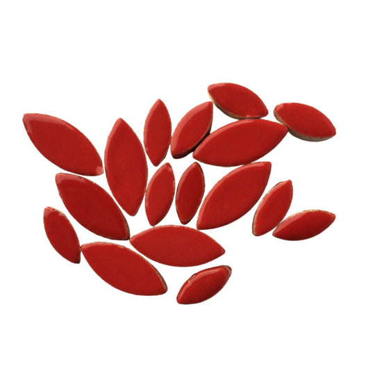 Ceramic Petals  Red