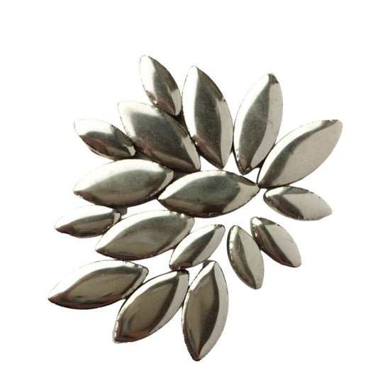 Ceramic Petals  Silver