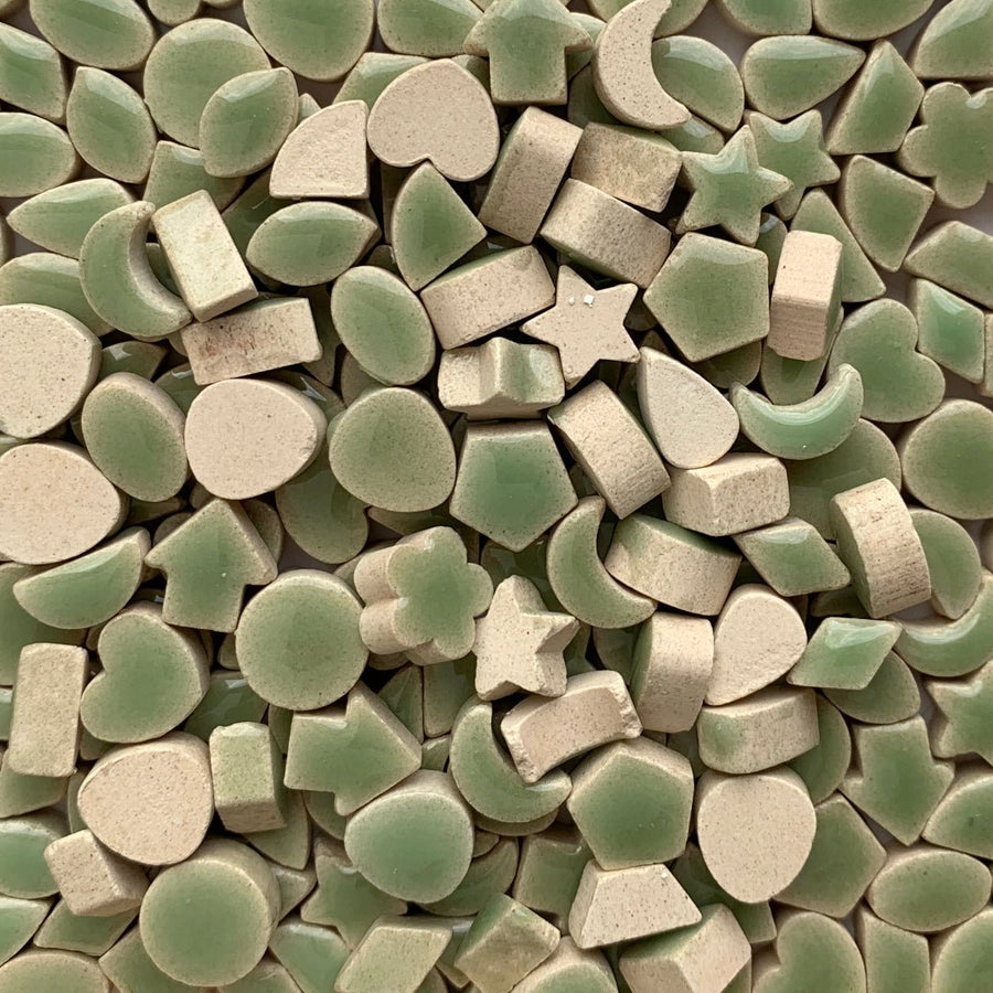 Verre Mosaique - glass mosaic -Glasmosaik-glasmozaïek-Charms Mini Groen - mosaicshop