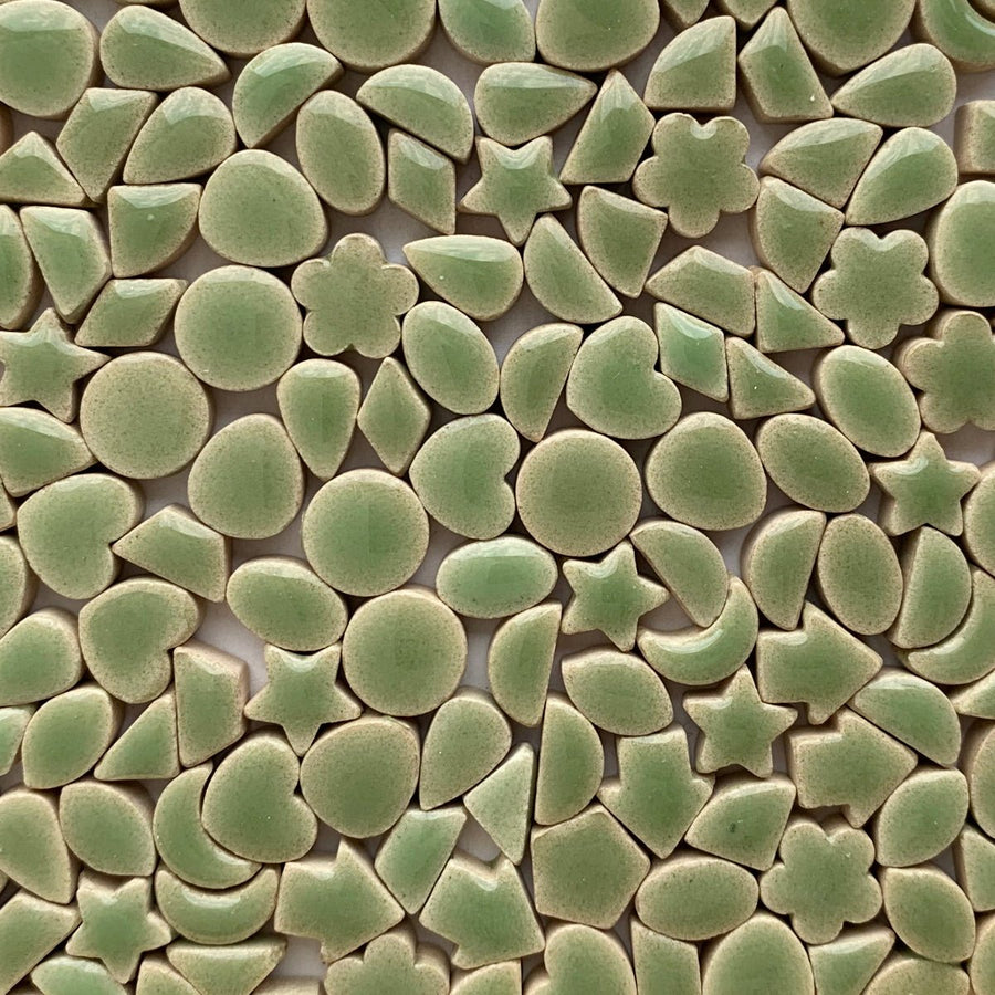 Verre Mosaique - glass mosaic -Glasmosaik-glasmozaïek-Charms Mini Groen - mosaicshop