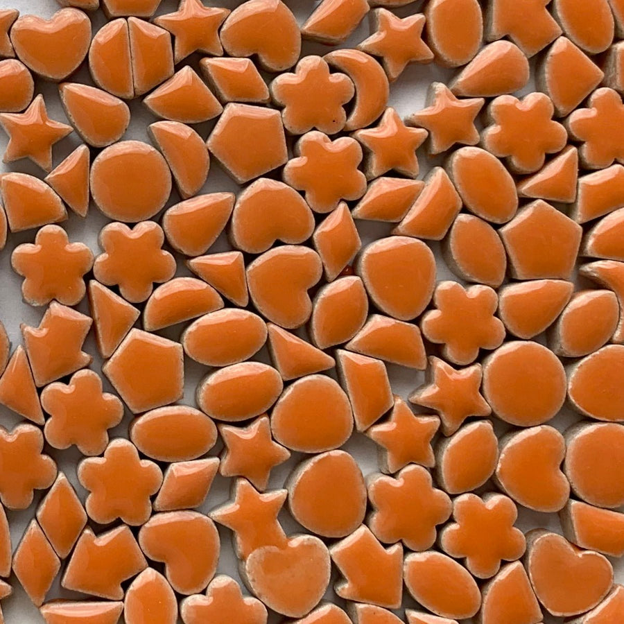 Verre Mosaique - glass mosaic -Glasmosaik-glasmozaïek-Charms Mini Oranje - mosaicshop