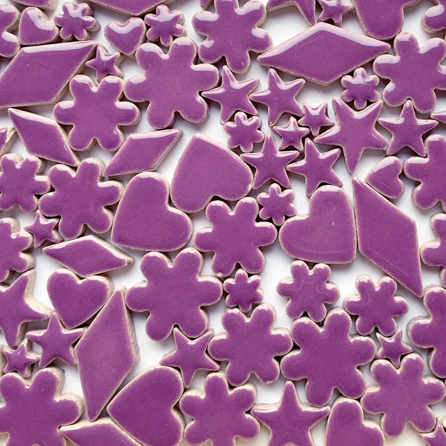 Verre Mosaique - glass mosaic -Glasmosaik-glasmozaïek-Charms Nieuw Paars - mosaicshop