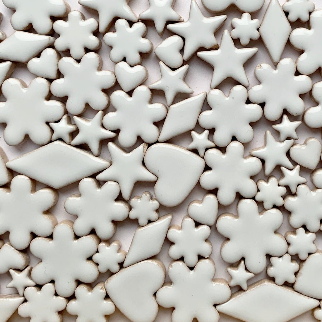 Verre Mosaique - glass mosaic -Glasmosaik-glasmozaïek-Charms Nieuw Wit - mosaicshop