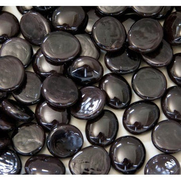 Verre Mosaique - glass mosaic -Glasmosaik-glasmozaïek-Glasdruppels 16-20mm Koffie - mosaicshop