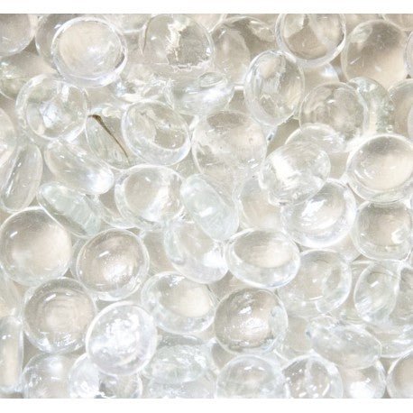 Verre Mosaique - glass mosaic -Glasmosaik-glasmozaïek-Glasdruppels 16-20mm Kristal - mosaicshop