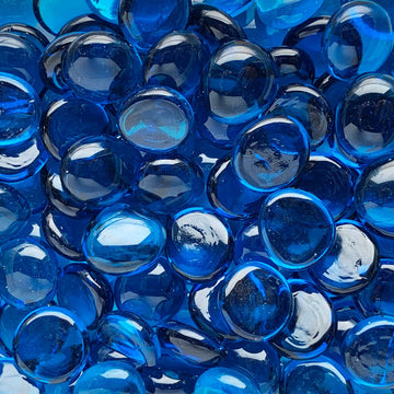 Verre Mosaique - glass mosaic -Glasmosaik-glasmozaïek-Glasdruppels 16-20mm Kristalturkoois - mosaicshop