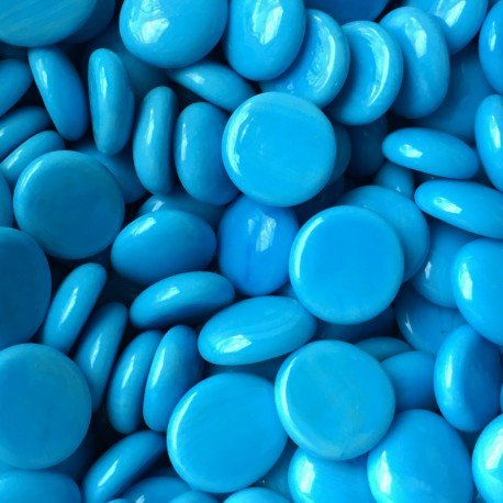 Verre Mosaique - glass mosaic -Glasmosaik-glasmozaïek-Glasdruppels 16-20mm Turkoois - mosaicshop