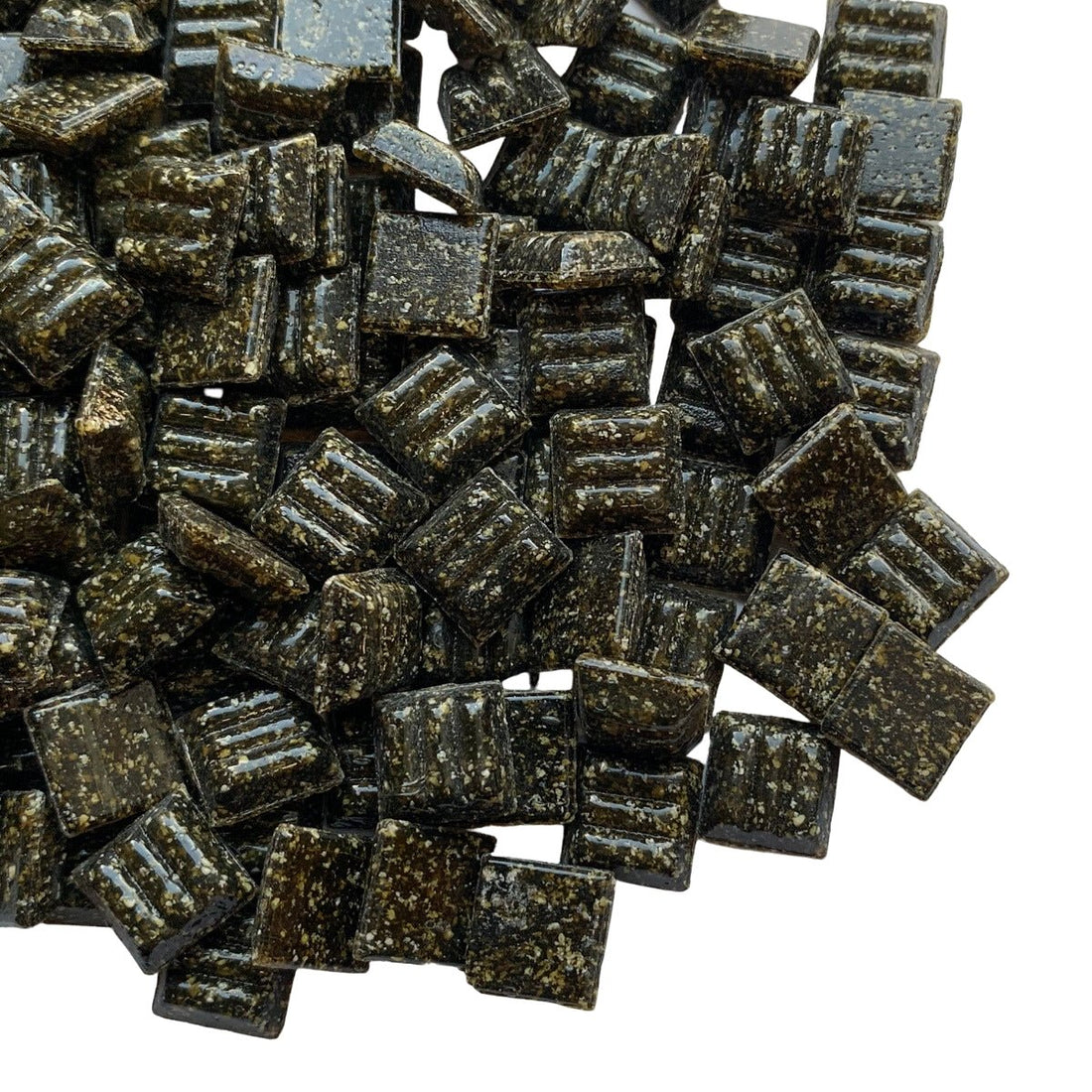 Verre Mosaique - glass mosaic -Glasmosaik-glasmozaïek-Glasmozaiek 10mm Aardebruin - mosaicshop