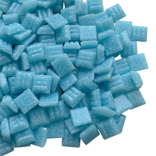 Glasmosaik 10mm  Cyan