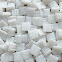 Verre Mosaique - glass mosaic -Glasmosaik-glasmozaïek-Glasmozaiek 10mm Ijswit - mosaicshop