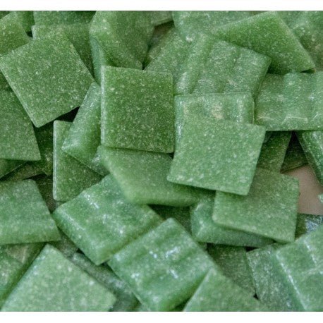 Verre Mosaique - glass mosaic -Glasmosaik-glasmozaïek-Glasmozaiek 20mm Bladgroen - mosaicshop