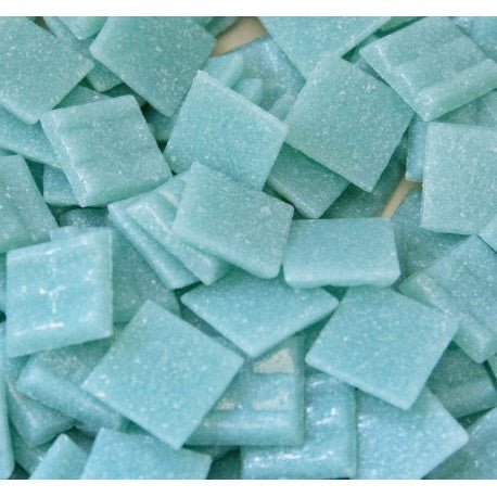 Verre Mosaique - glass mosaic -Glasmosaik-glasmozaïek-Glasmozaiek 20mm Caraïbisch Blauw - mosaicshop