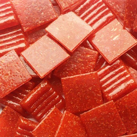Verre Mosaique - glass mosaic -Glasmosaik-glasmozaïek-Glasmozaiek 20mm Chinees Rood - mosaicshop