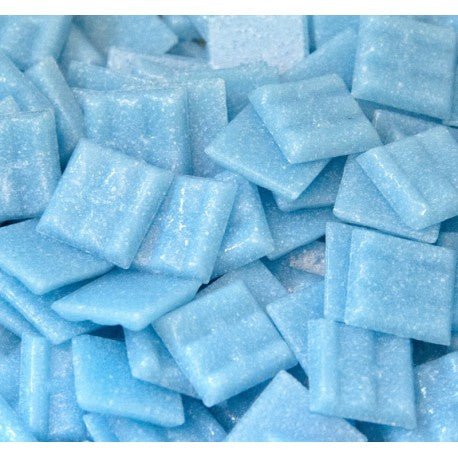 Verre Mosaique - glass mosaic -Glasmosaik-glasmozaïek-Glasmozaiek 20mm Cyaan - mosaicshop